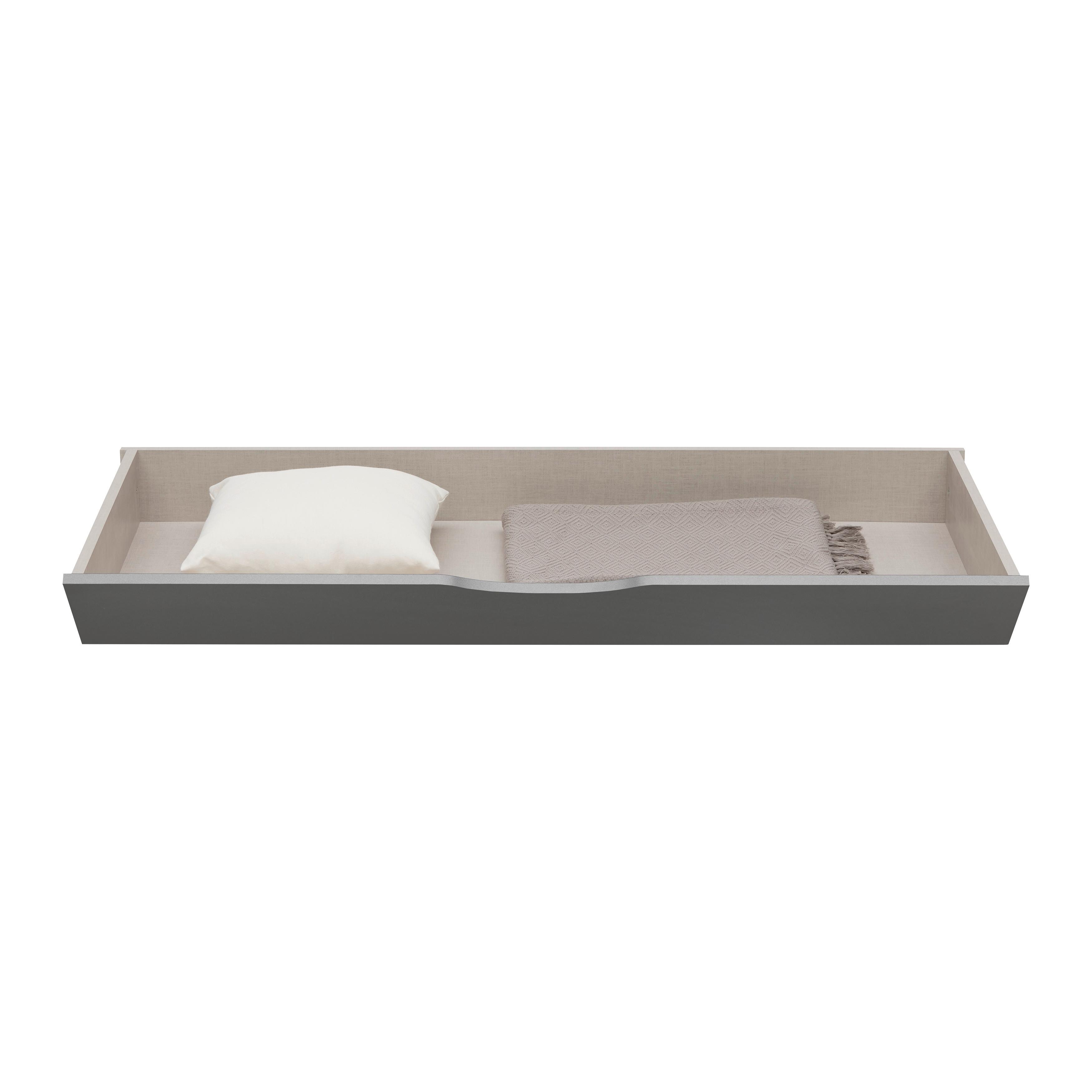 Bettschubkasten Caspio Grau - Grau, KONVENTIONELL, Holzwerkstoff (150/14/56cm) - Premium Living