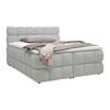 Boxspringbett Bubble Box Grau ca. 180x200cm - Schwarz/Grau, Konventionell, Holz/Textil (180/200cm) - Premium Living