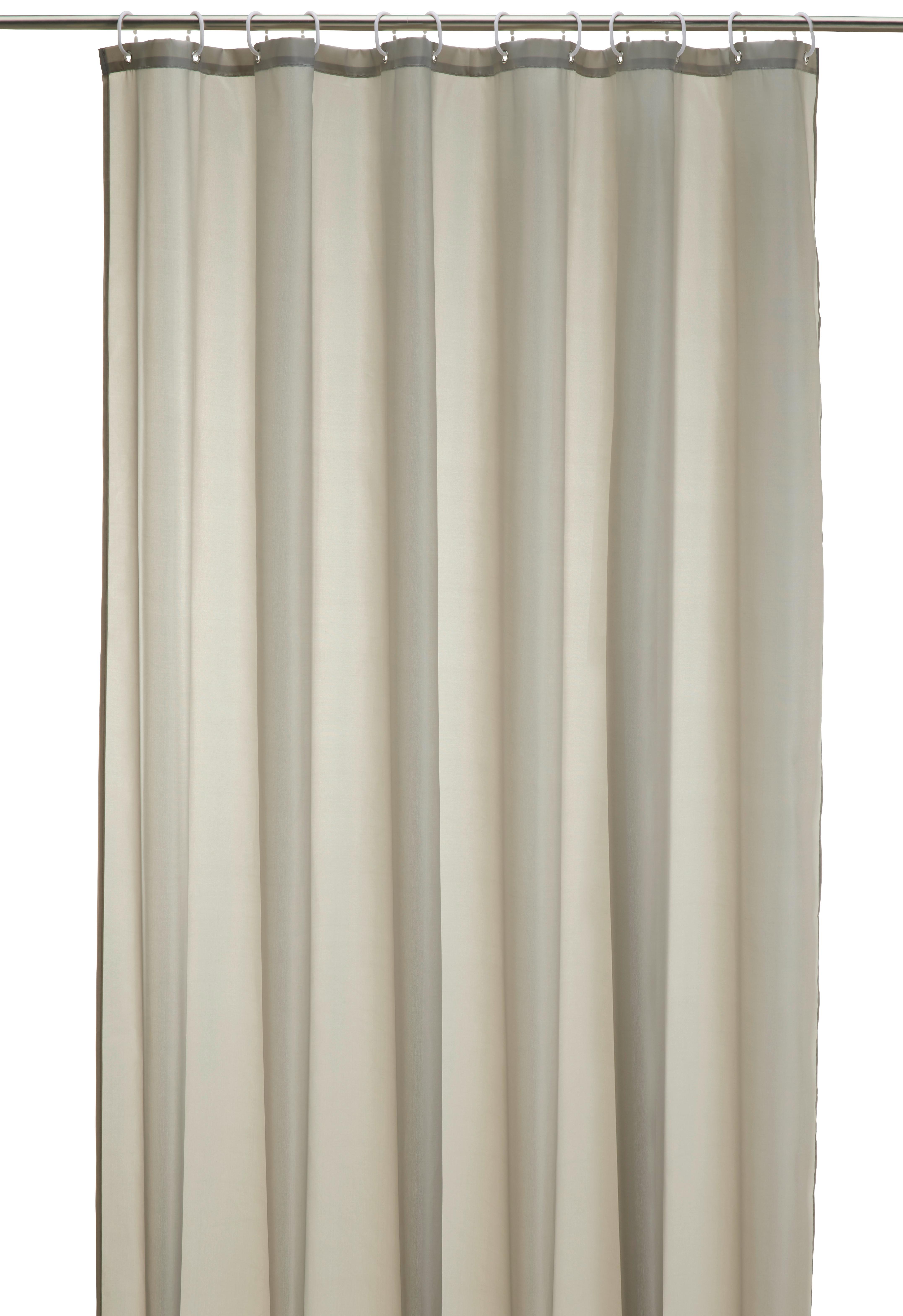 Duschvorhang Uni in Taupe ca. 180x200cm - Taupe, KONVENTIONELL, Textil (180/200cm) - Modern Living