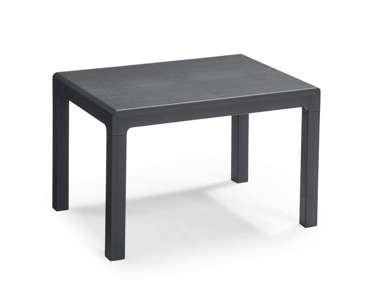 Vrtna Garnitura Emily, Siva, 4-Delni Set - barve grafita, Basics, umetna masa (111/68/75cm)