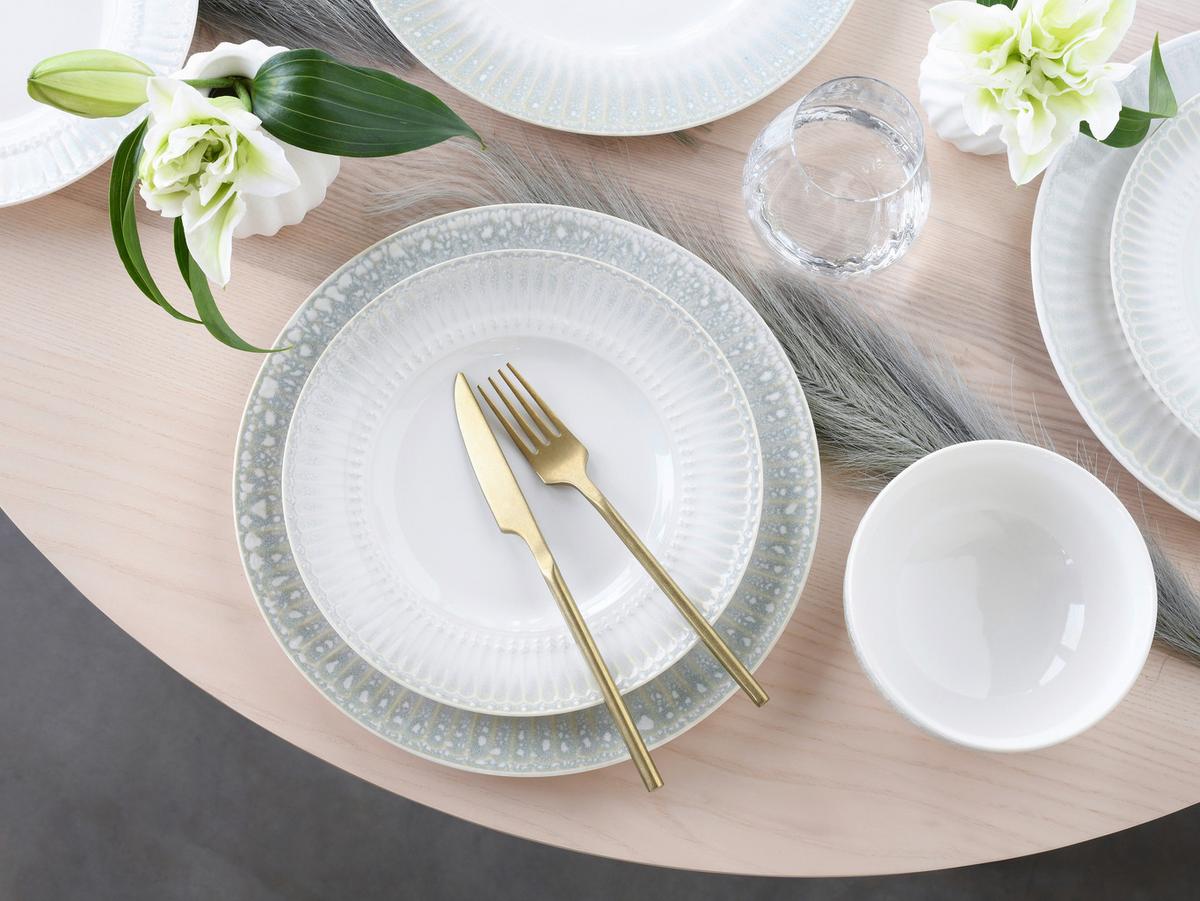 Jedilni Servis Celadon Beige, 12-Delni - krem barve/biserna, Basics, keramika - Creatable