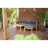 Lounge Garnitura Malaga, Akacija, Siva - barva tikovine/siva, Basics, tekstil/les (198/132cm) - Acamp