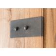 Drehtürenschrank in Graphitfarben/Eichefarben - Eichefarben/Graphitfarben, KONVENTIONELL, Holzwerkstoff/Kunststoff (135/199/58cm) - Modern Living Drehtürenschrank in Graphitfarben/Eichefarben - Eichefarben/Graphitfarben, KONVENTIONELL, Holzwerkstoff/Kunststoff (135/199/58cm) - Modern Living