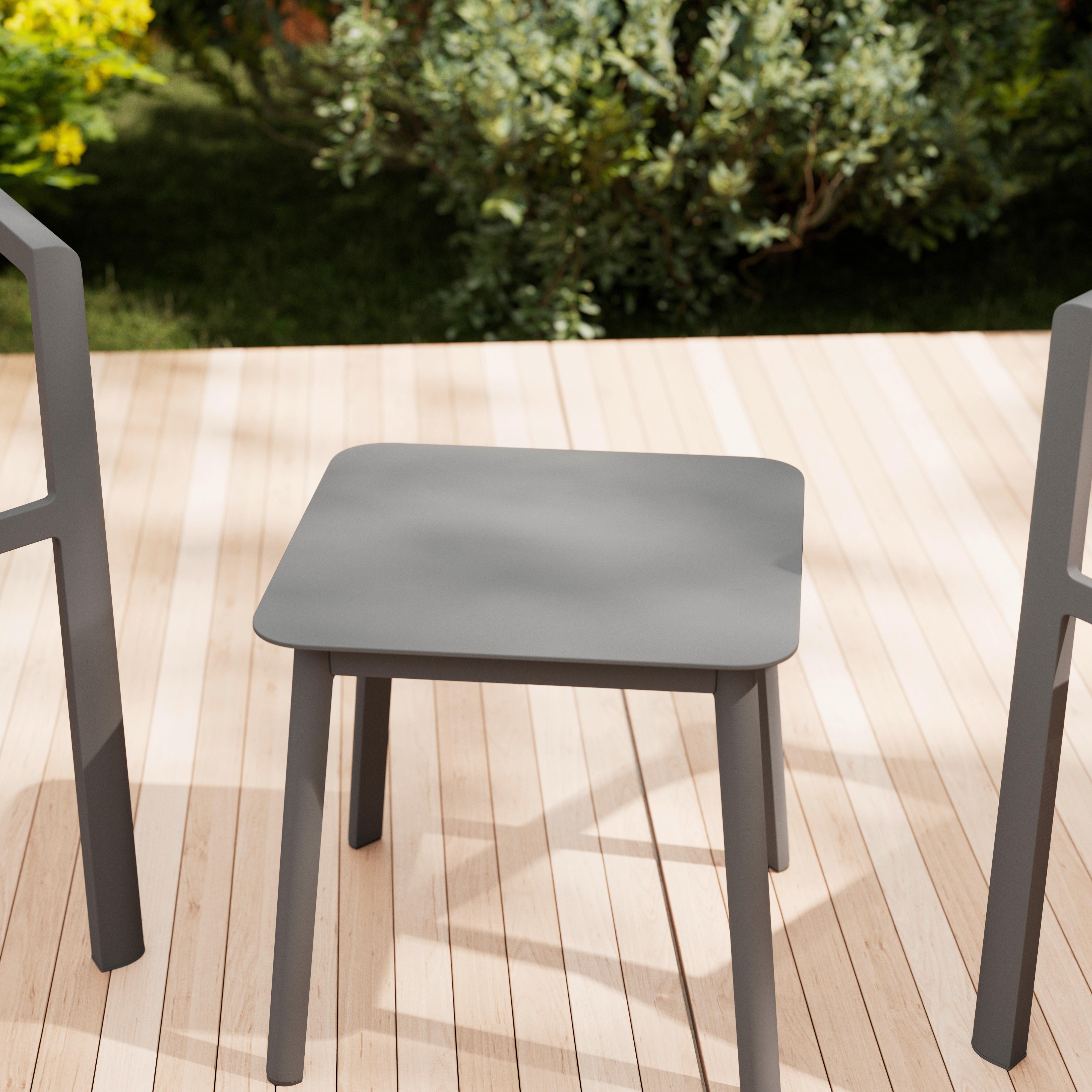 SIDOBORD TRÄDGÅRD SYDNEY - mörkgrå, Modern, metall/plast (42/42/40cm) - Mömax