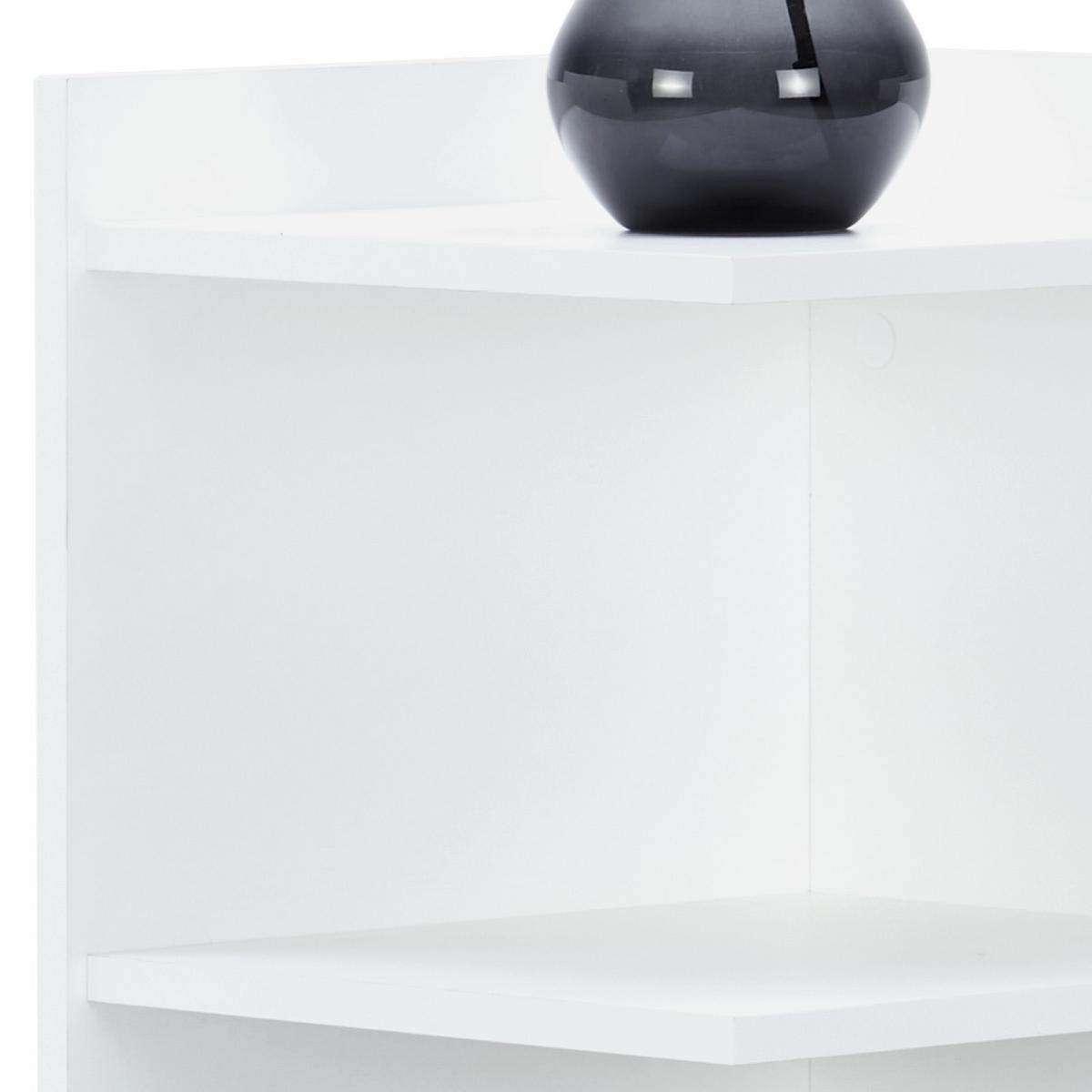 Etajeră de colț MX 184 - alb, Modern, material pe bază de lemn (37/110,5/35cm) - Modern Living