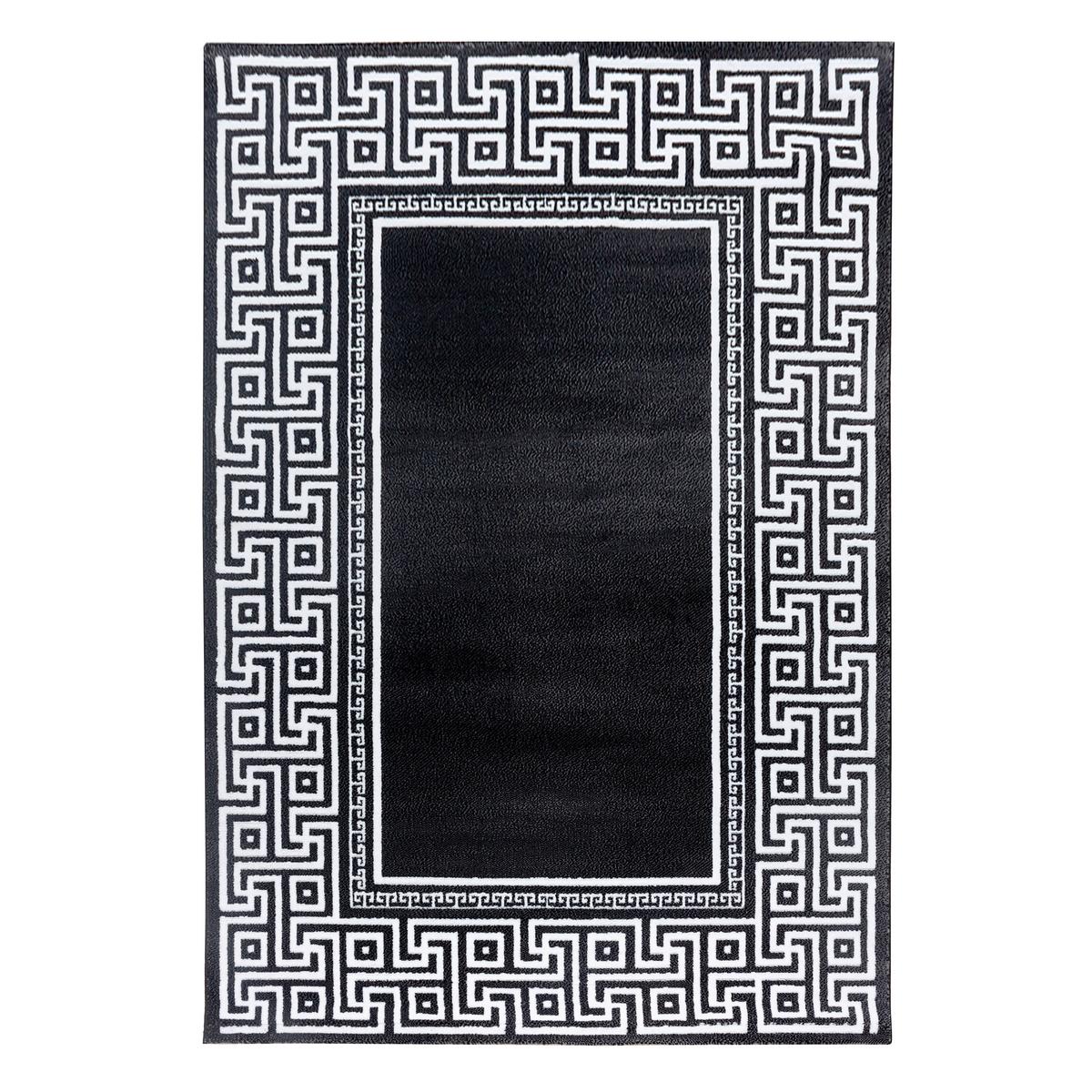 Flachwebeteppich Parma Schwarz ca. 140x200cm - Schwarz, Design, Textil (140/200cm) - Ayyildiz 