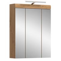 Spiegelschrank Eiche Artisan - Eiche Artisan, Trend, Glas/Holzwerkstoff (60/79/18cm) - MID.YOU
