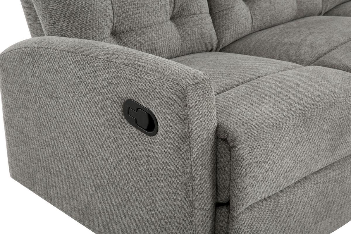 Trosjed Sa Relaks Funkcijama Valencia - taupe, Moderno, drvo/metal (182/103/91cm) - Mömax