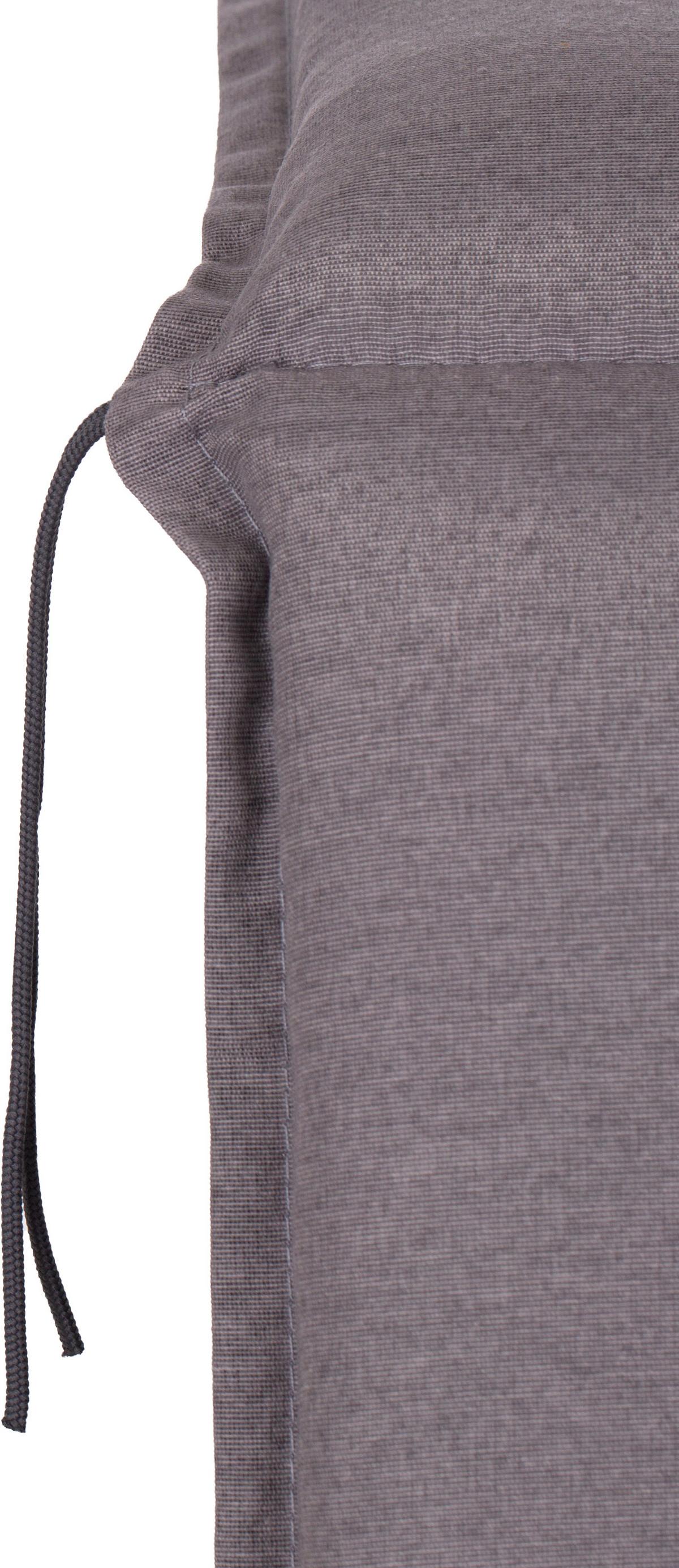 Hochlehner Auflagen Tanana 2er-Set ca.118x46x8cm Grau - Grau, Basics, Textil (118/46/8cm) - Gardenson