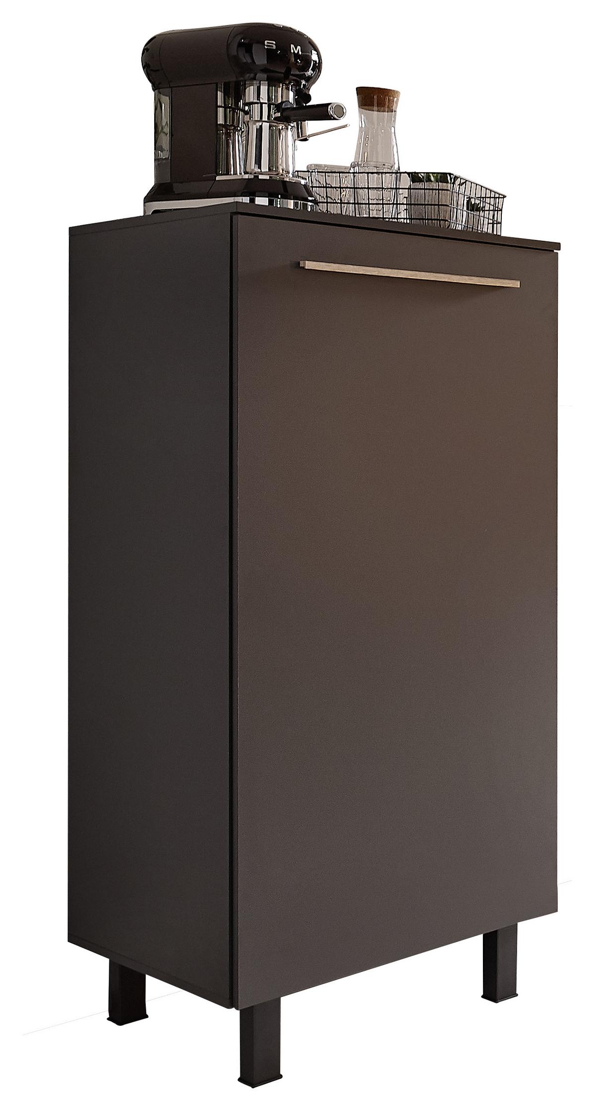 Omara Za Vgradnjo Hladilnika Bilberry, Antracit - bela/hrast sonoma, Design, umetna masa/leseni material (60/139/60cm) - Carryhome