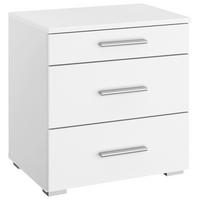 SZAFKA NOCNA SCALA - biały/kolor aluminiowy, Konventionell, materiał drewnopochodny/tworzywo sztuczne (47/52/42cm) - Rauch Möbel