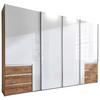 Ormar S Kliznim Vratima Level 36 D - bijela/boje hrasta, Moderno, drvni materijal/metal (350/236/65cm) - Modern Living
