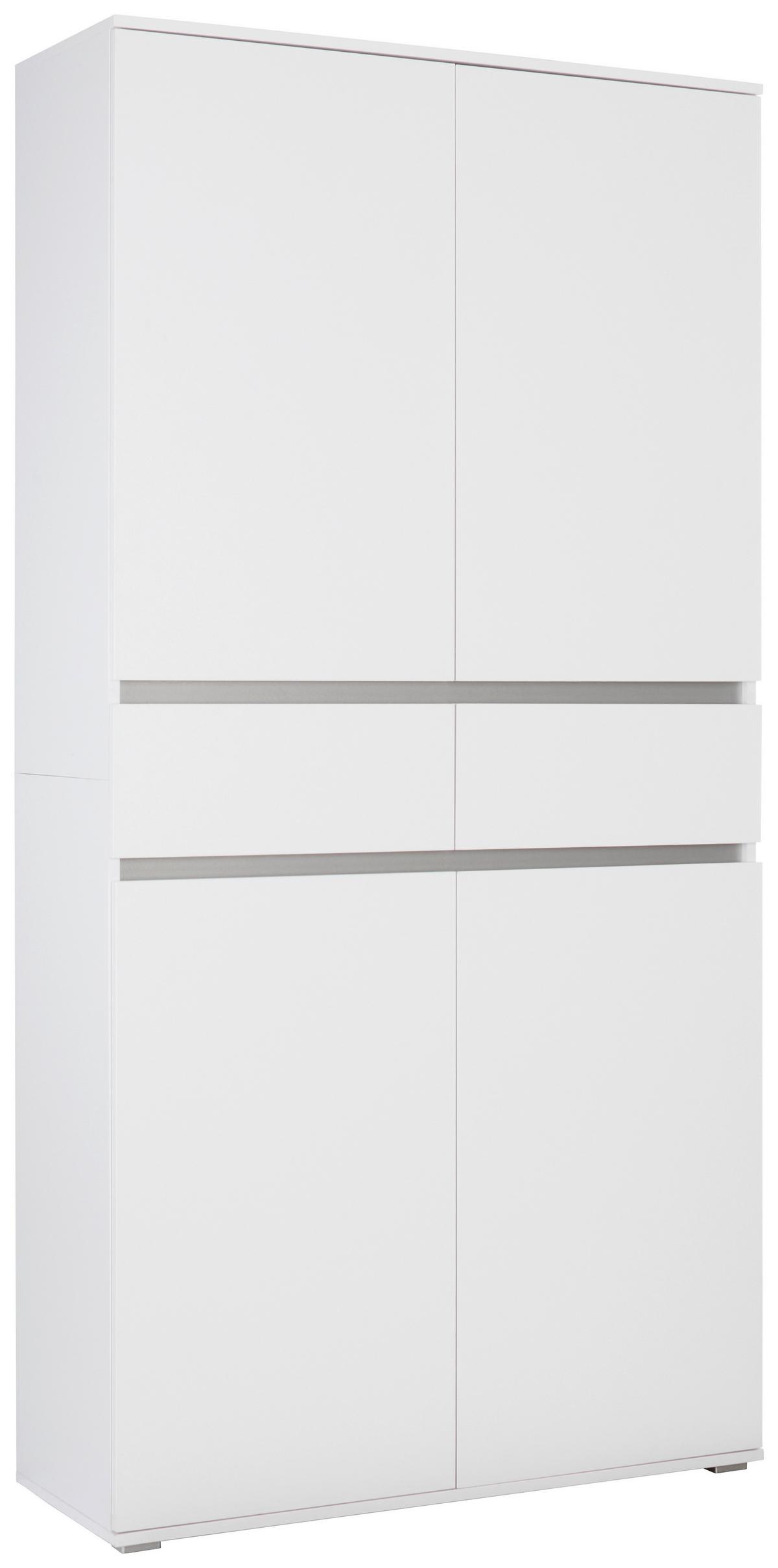 Večnamenska Omara Bianco, Bela - bela, Moderno, leseni material (100/200/37cm) - Mömax