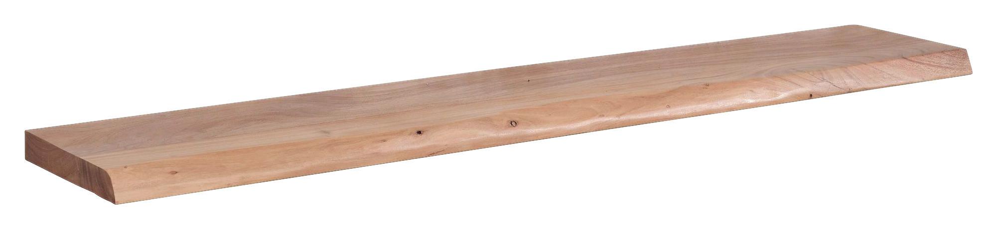 Falipolc Wohnling - akáciaszínű, Modern, fa (140/4/26cm) - MID.YOU