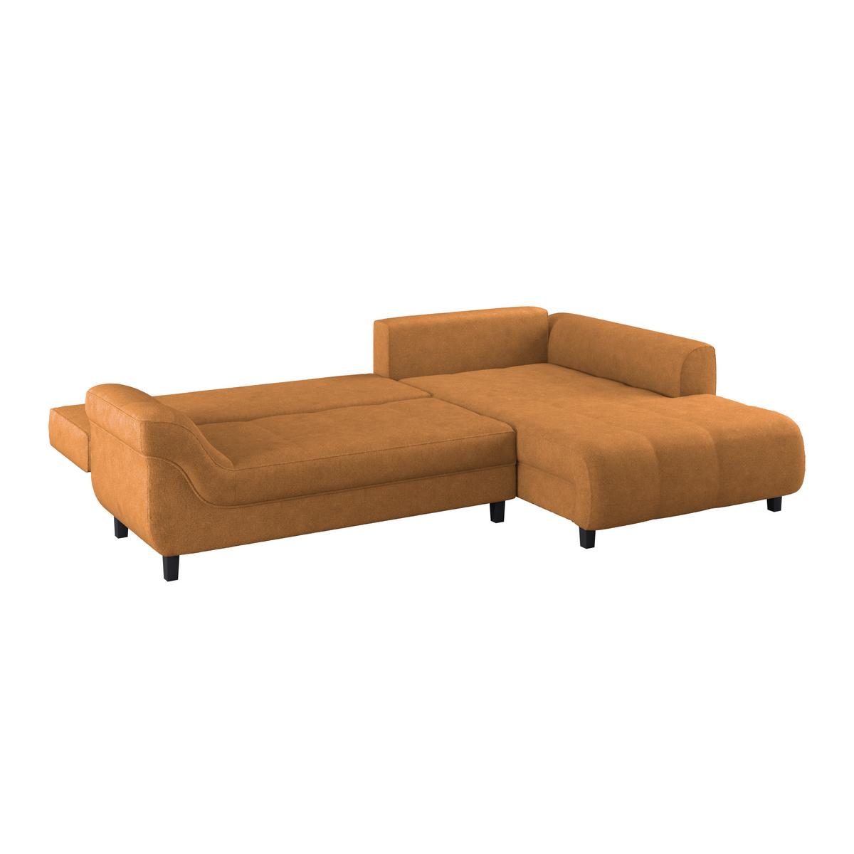 Colțar MENDOZA - portocaliu/gri, Design, textil (309/197cm) - Modern Living