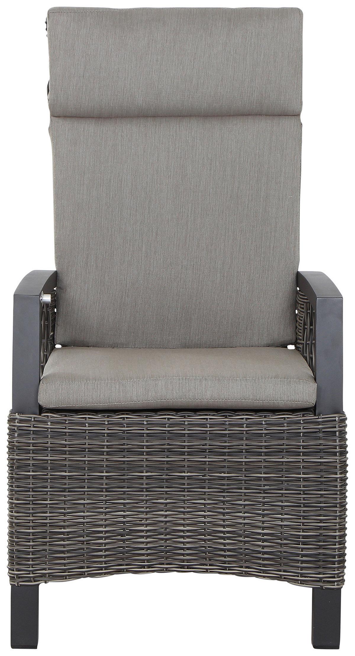 Gartengarnitur Corido 7-tlg. Grau - Grau, Basics, Keramik/Kunststoff (100/109/200cm) - Siena Garden