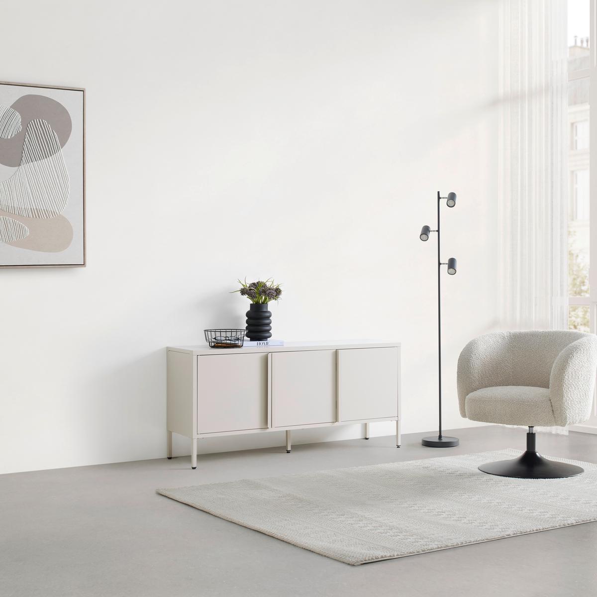 Lowboard Floyd Beige - Beige, MODERN, Metall (130/60/35cm) - Mömax
