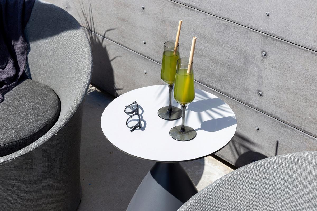GARTENSET SPOGA - Grau, KONVENTIONELL, Textil/Metall - Gardenson