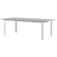 GARTENTISCH LEVELS - Weiß/Grau, KONVENTIONELL, Metall (229/100/75cm) - Gardenson