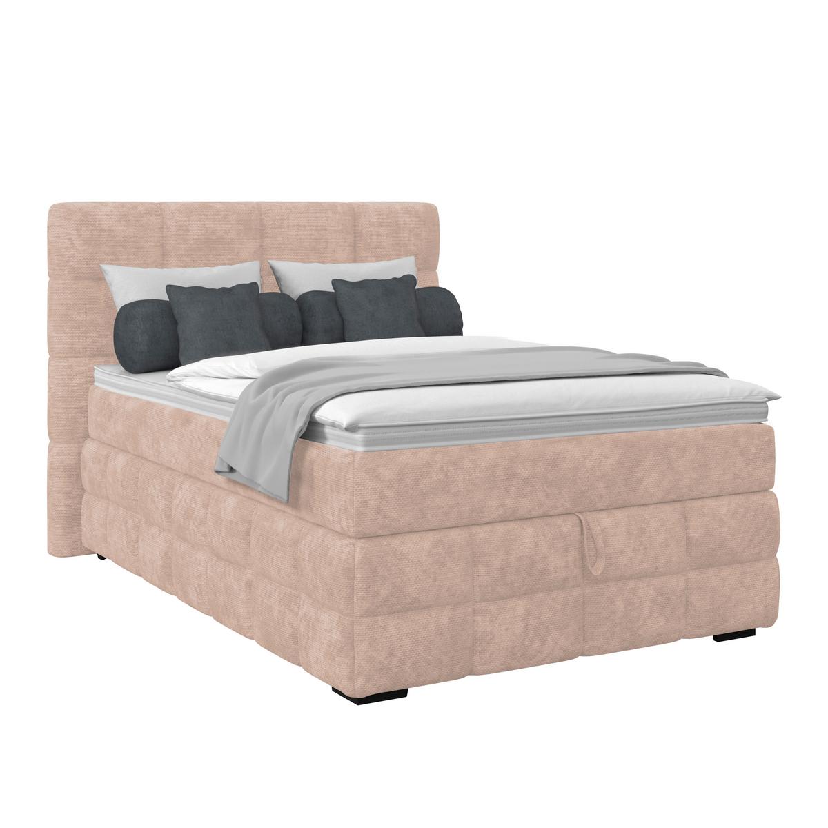 PAT BOX VEGA - bej/alb, Trend, lemn/textil (120/200cm) - Modern Living