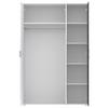DREHTÜRENSCHRANK JAN -EXKLUSIV- - Chromfarben/Anthrazit, KONVENTIONELL, Glas/Holzwerkstoff (135/210/52cm) - Mömax