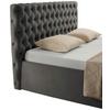 STOPPAD SÄNG KATAR -EXKLUSIV- - svart/antracit, Klassisk, textil (200/200cm) - Mömax