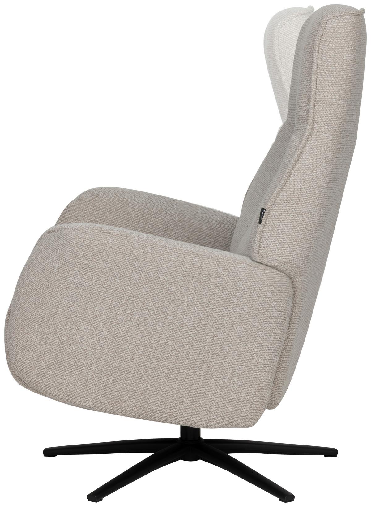 Počivalnik Snooze, Bež - črna/bež, Design, kovina/tekstil (77/112/86cm) - Livetastic