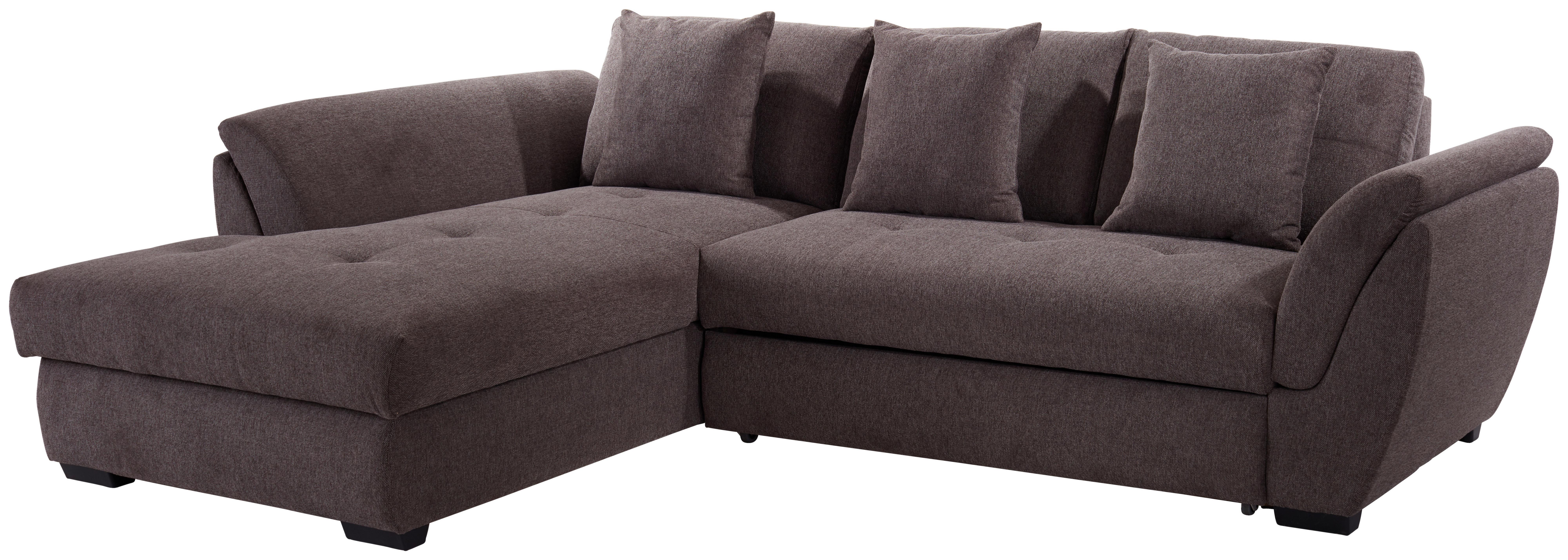 Sedežna Garnitura Berisso, Z Ležiščem In Predalom - rjava, Design (187/278cm) - Mömax