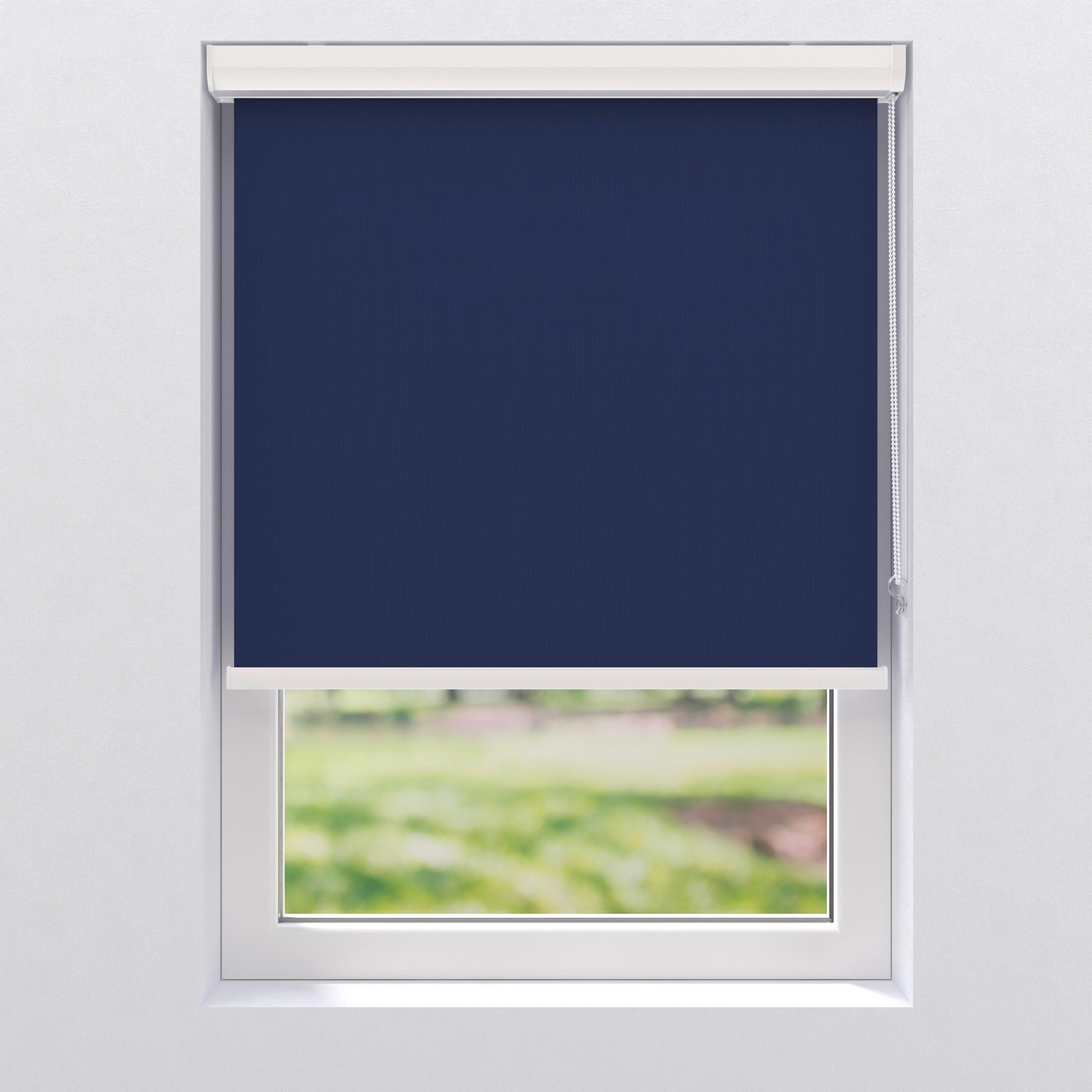 Verdunklungsrollo in Blau ca. 100x175cm - Blau, Basics, Textil (100/175cm) - MID.YOU