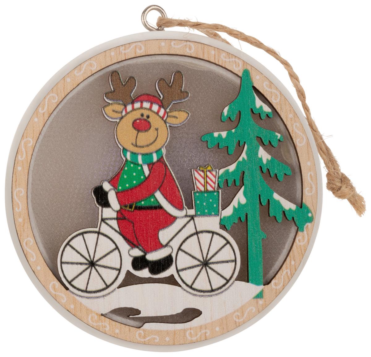 Led Díszlámpa Tio - fekete/piros, Konventionell, műanyag/fa (7,5/1,8cm) - Modern Living