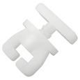 Vorhangschienenzubehör Amelie in Weiß, 4er Pack. - Weiß, Kunststoff (1,5/1,4/1,4cm) - MÖMAX modern living