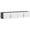 Aufsatzschrank Aalen-Extra Weiss - Weiss/Alufarben, Holzwerkstoff/Kunststoff (181/39/54cm) - Mömax