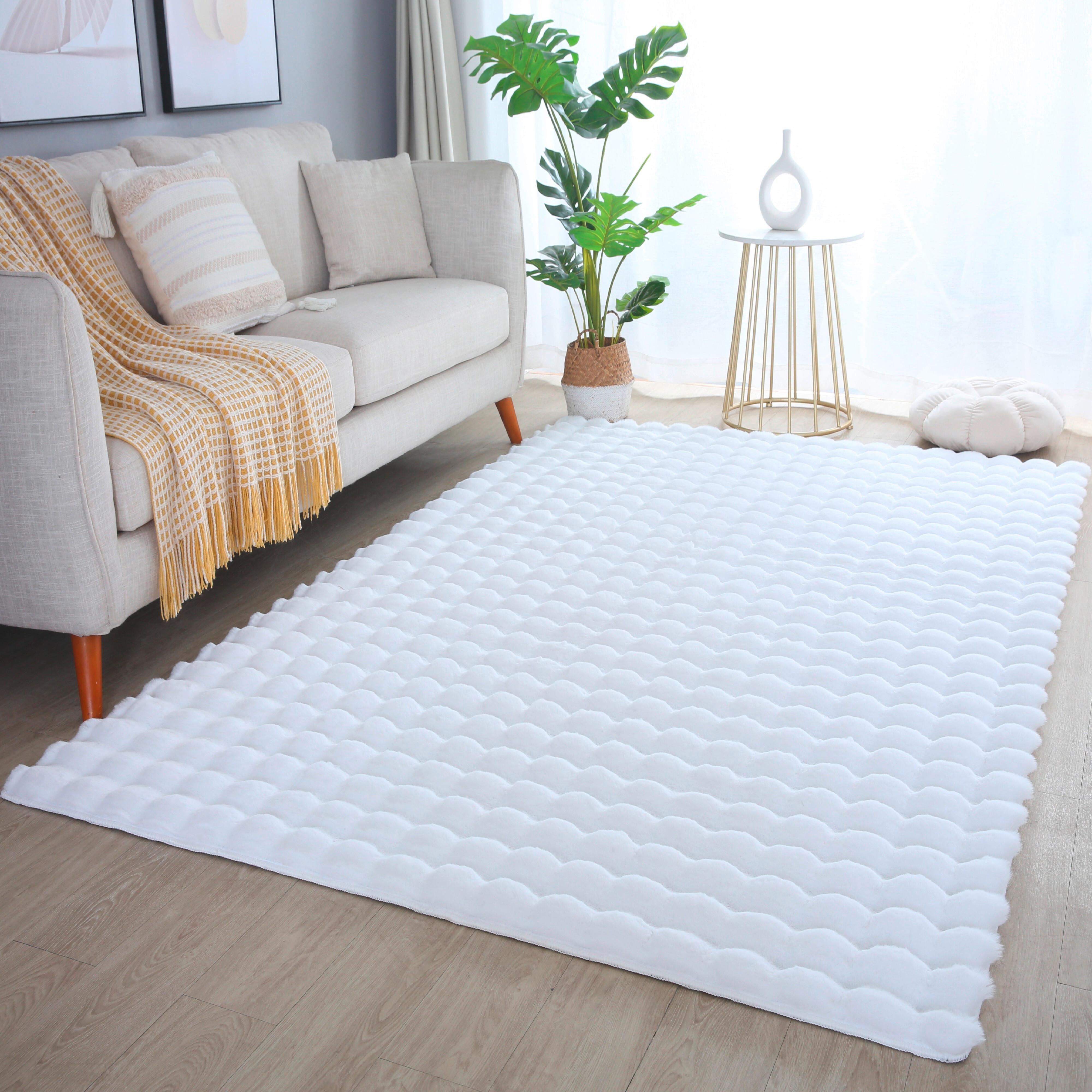 Preproga Z Visokim Florom Ambiance, Bela, 80x150cm - bela, Basics, tekstil (80/150cm) - Novel