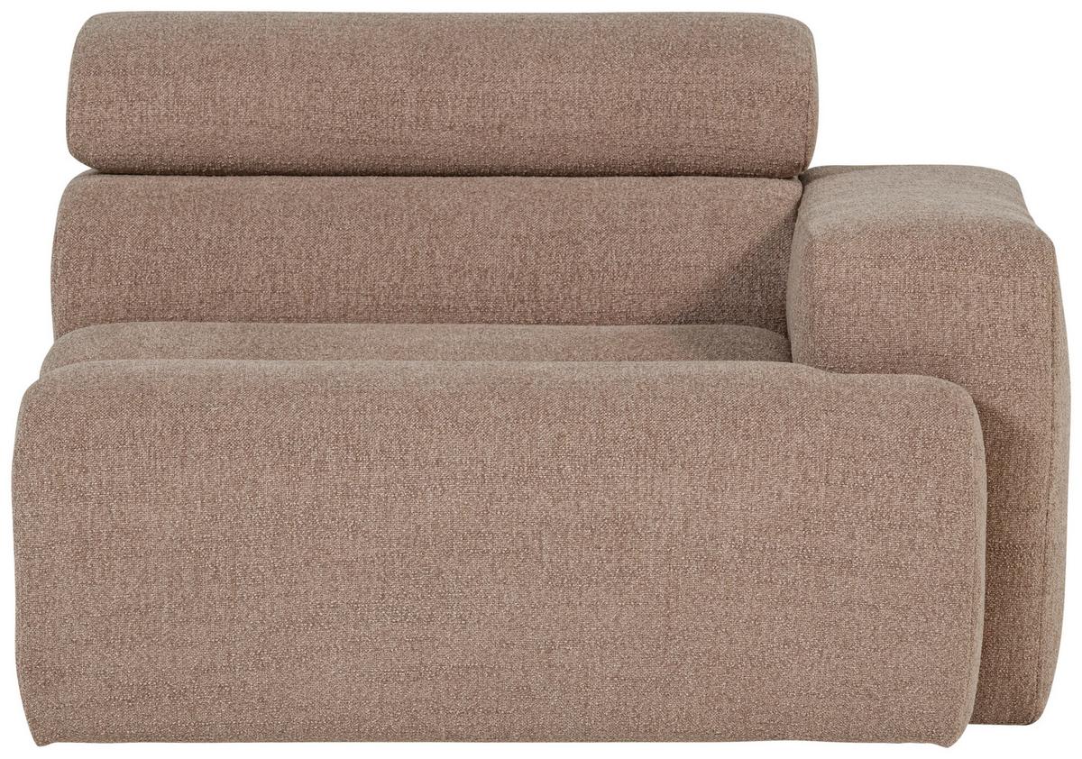 SOFAELEMENT Novi Taupe B: 113cm - Taupe, Design, Kunststoff/Textil (113/86/109cm) - Livetastic
