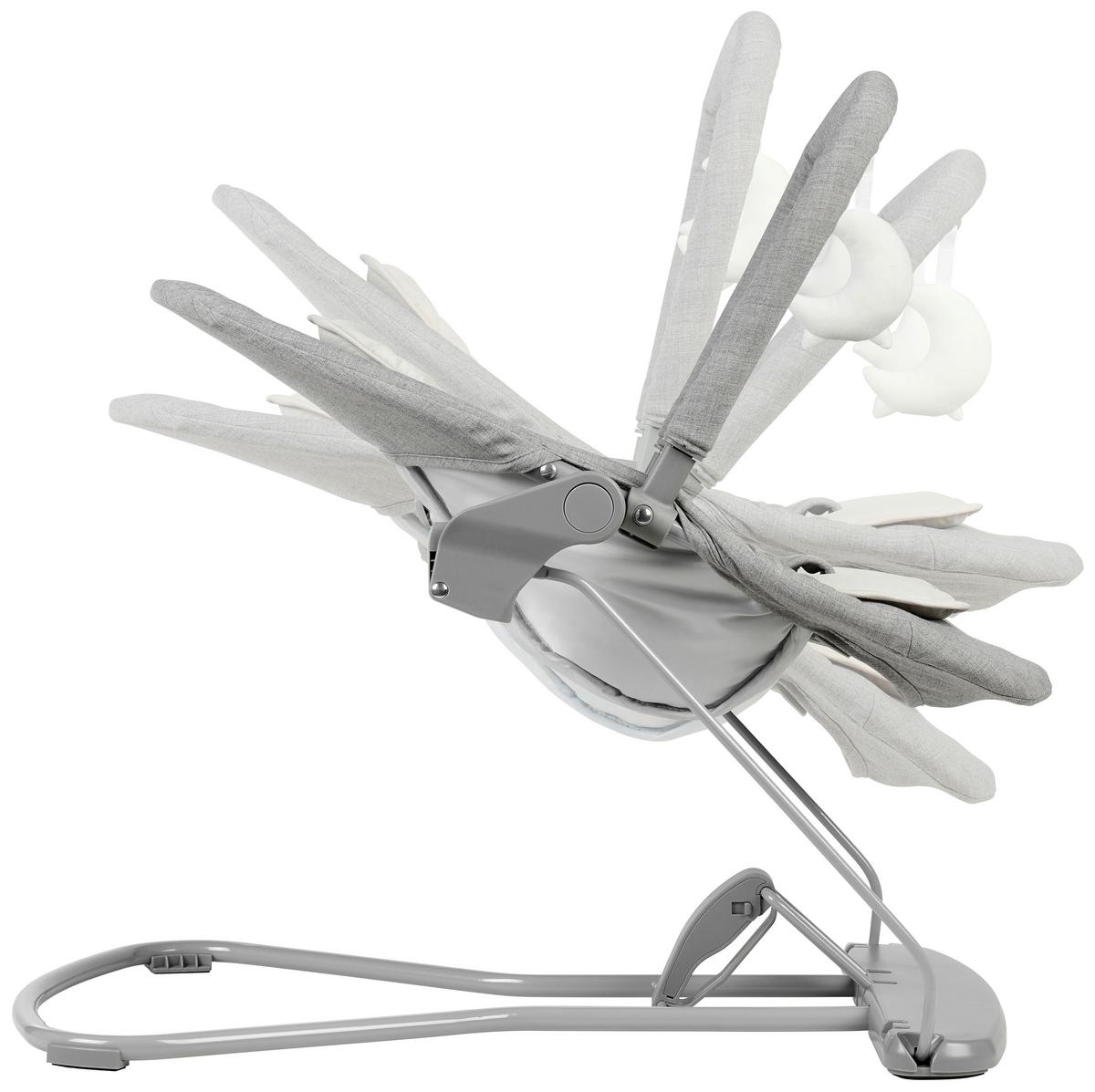 BUJAK LUNCH - szary, Basics, tworzywo sztuczne/metal (66/45/48-58cm) - My Baby Lou