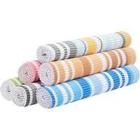 Covor antiderapant Stripe - maro/albastru, textil (65/180cm) - Mömax