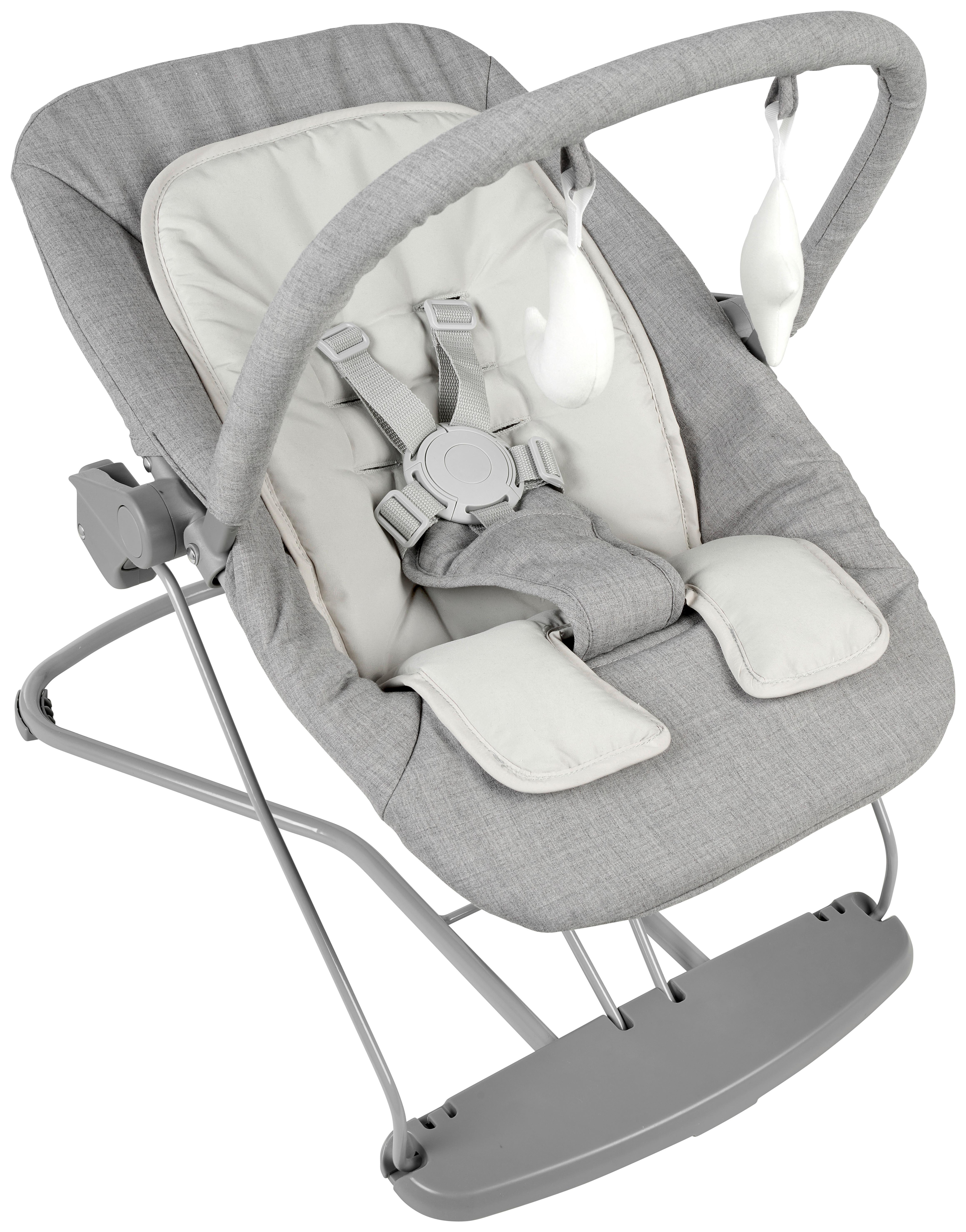 BUJAK LUNCH - szary, Basics, tworzywo sztuczne/metal (66/45/48-58cm) - My Baby Lou
