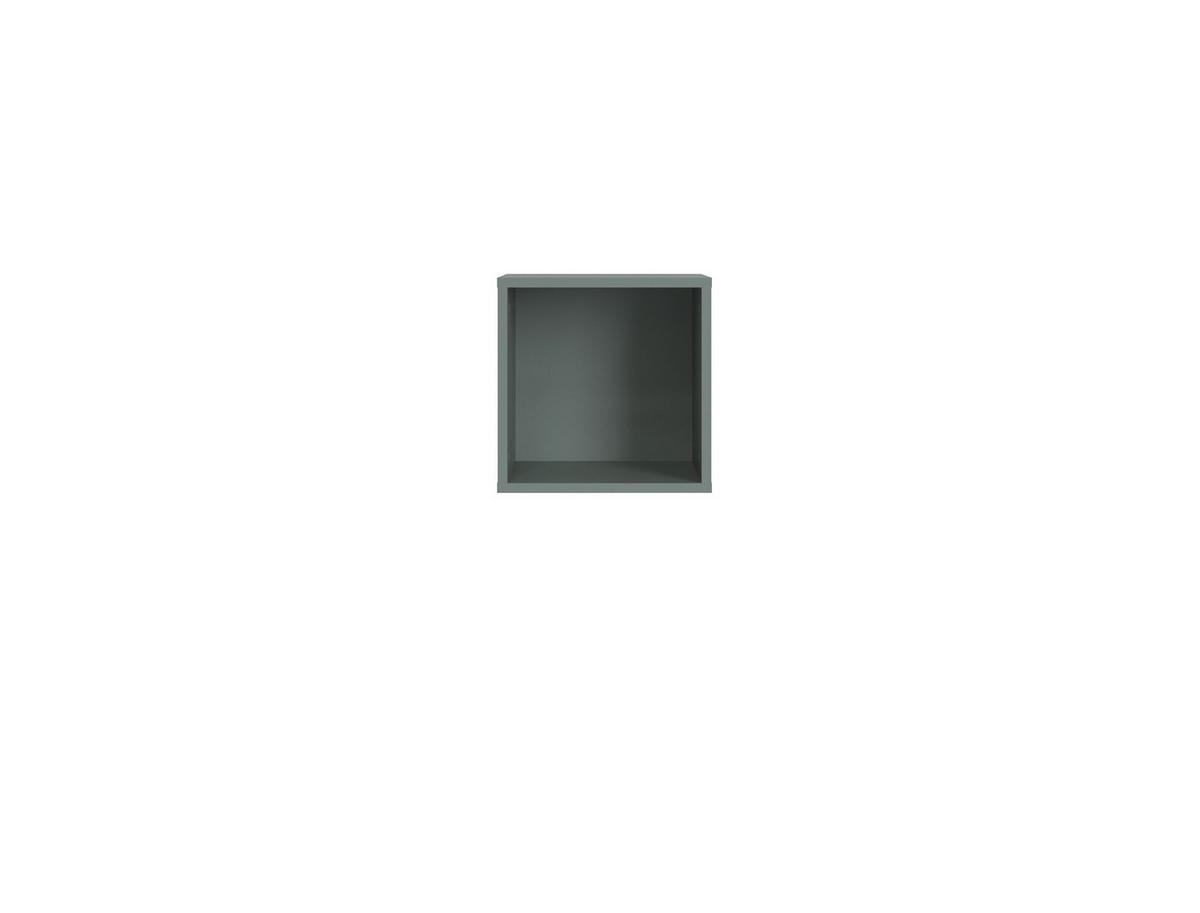 Fali-kiegészítő Elem Lugo - zöld, Modern, faalapú anyag (35,2/35,2/34,4cm) - Mömax