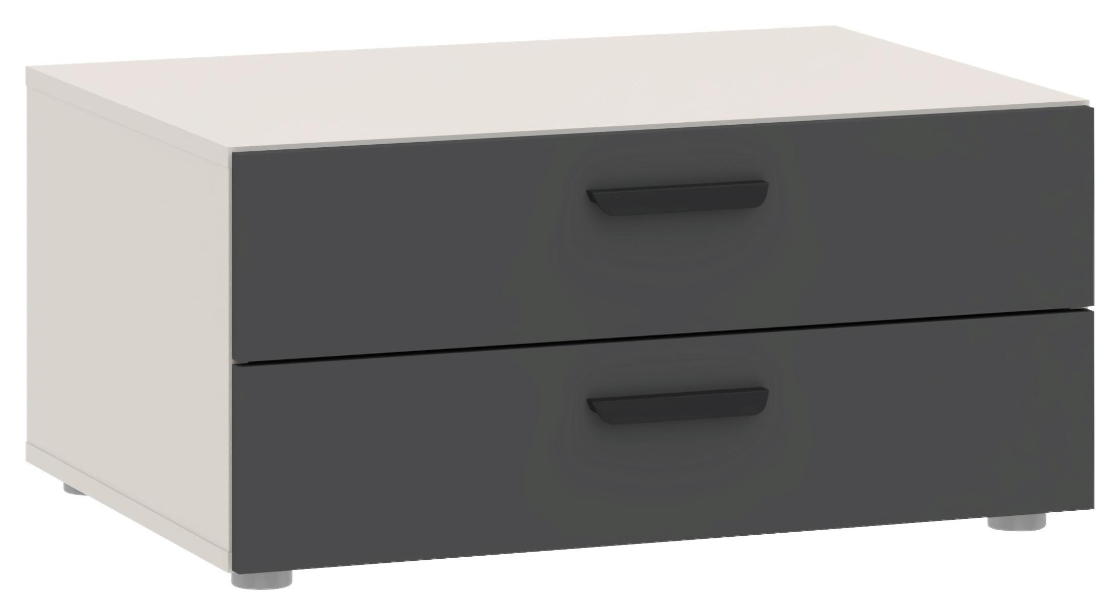 Ladice Basic - kašmir/antracit, Konvencionalno, drvni materijal (74/35/51,9cm)