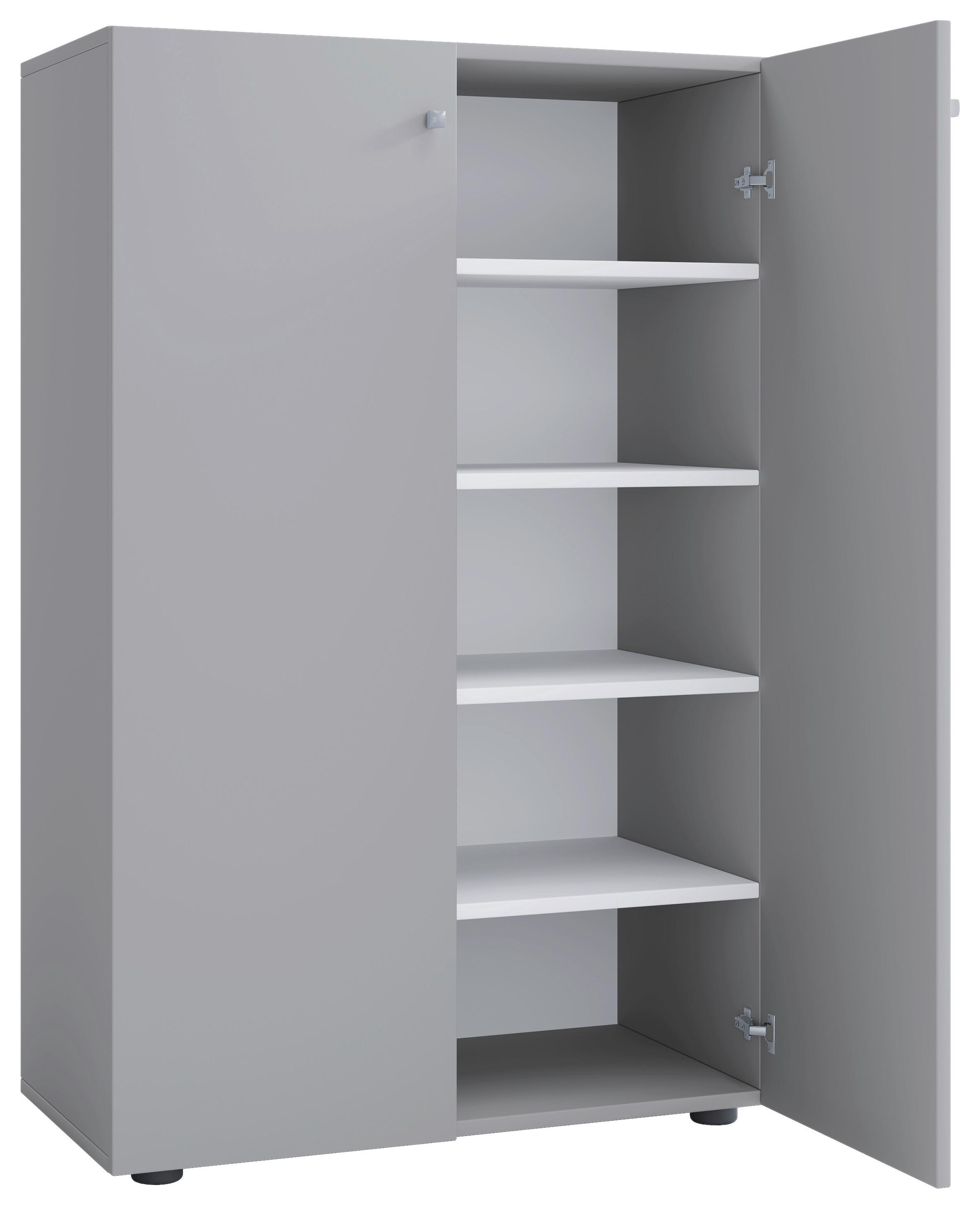 Omara Za Čevlje Lona Xl, Siva - siva/črna, Konvencionalno, umetna masa/leseni material (70/110/39cm) - MID.YOU