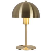 Tischleuchte Messingfarben Max. 25 Watt - Messingfarben/Schwarz, Modern, Kunststoff/Metall (18/30cm) - Mömax