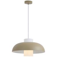 LAMPA WISZĄCA JULIE - biały/kolor piaskowy, Trend, metal/szkło (38/120cm) - Collet's Monde