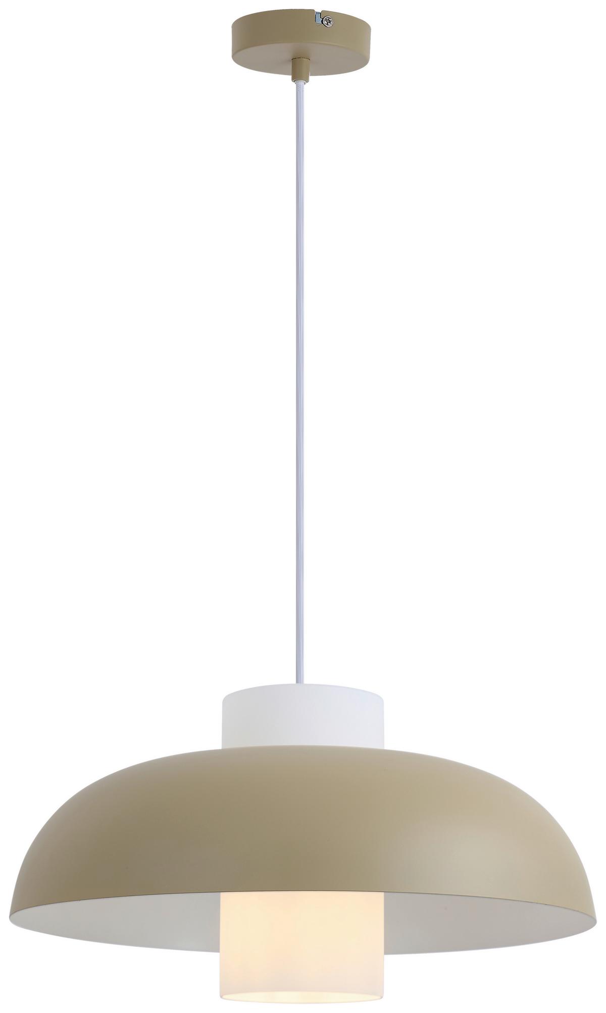 LAMPA WISZĄCA JULIE - biały/kolor piaskowy, Trend, metal/szkło (38/120cm) - Collet's Monde
