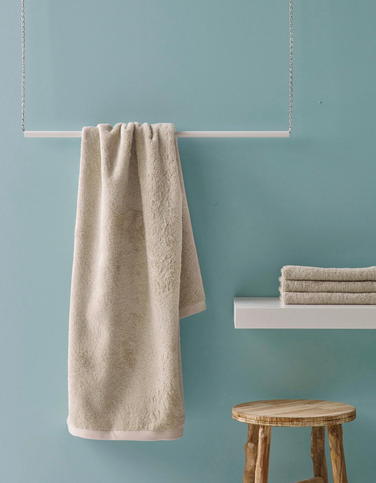 RĘCZNIK LONDON - sahara, Basics, tkanina (55/100cm) - Aquanova