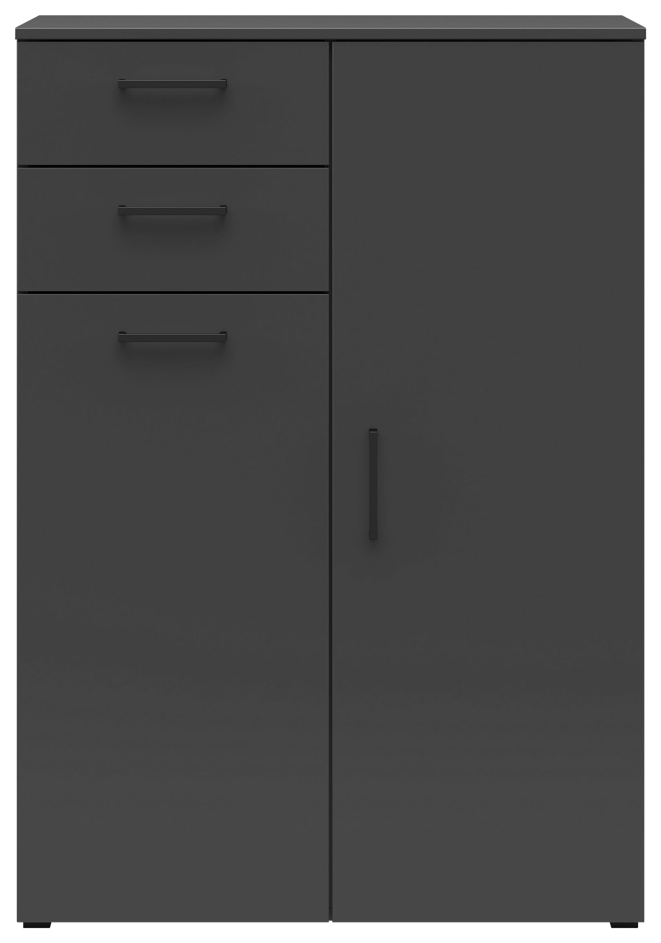 Kommode Multistauraum Graphitfarben - Anthrazit/Graphitfarben, MODERN, Holzwerkstoff/Kunststoff (80/115/40cm) - Mömax