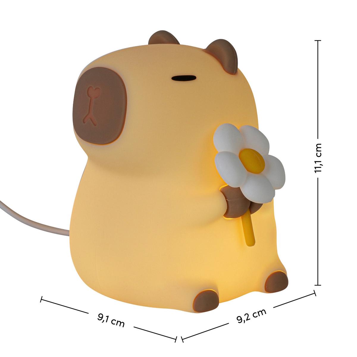 Nachtlicht Capybara Creme max. 2,5 Watt - Creme, MODERN, Kunststoff (9,2/11,1/9,1cm) - Mömax