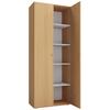 Mehrzweckschrank Vandol ca. 70x178x40 cm Buchefarben - Silberfarben/Buchefarben, Basics, Holzwerkstoff/Kunststoff (70/178/40cm) - MID.YOU
