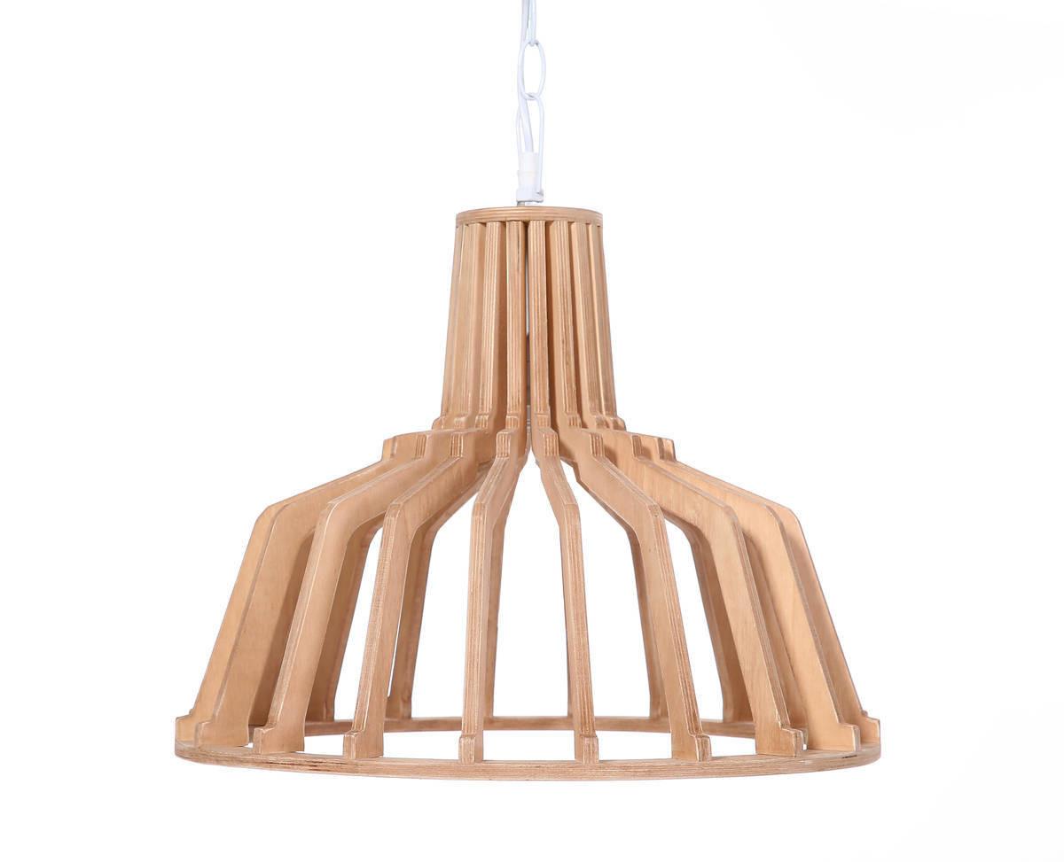 Hängeleuchte Hängelampe Lucerna 280 - Naturfarben, Trend, Holzwerkstoff (41/39/41cm) - Kayoom
