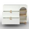 ÉTAGÈRE POUR ENFANTS ENNY - couleur hêtre/blanc, MODERN, matériau en bois/bois (118/95/39cm) - Bessagi Kids