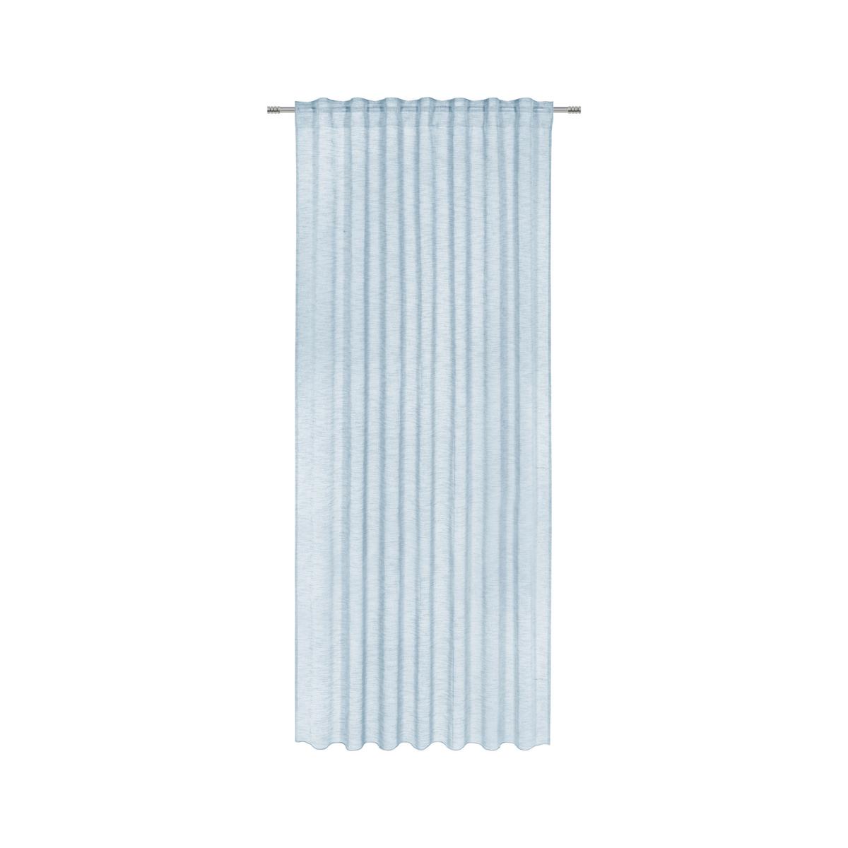Fertigvorhang Sigrid in Jade ca.140x245cm - Blau, ROMANTIK / LANDHAUS, Textil (140/245cm) - Premium Living